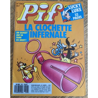 Pif - 4 série - No 1063 - La clochette infernale De Collectif