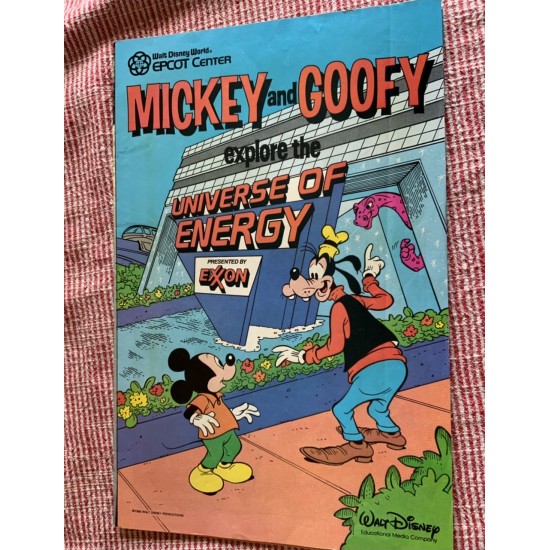 Mickey and Goofy explore the universe  of energy  at EPTOC Center De Walt Disney 
