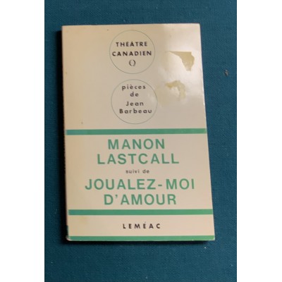 Manon Lascall/Joualez-moi d'amour De Jean Barbeau