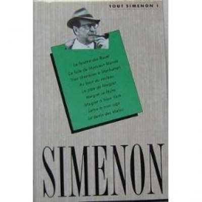 Tout Simenon T 01 De Georges Simenon